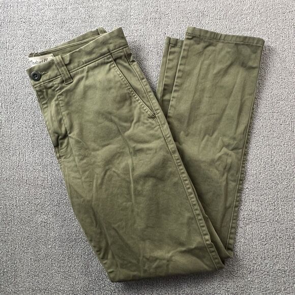 Madewell Pants Adult Size 29W 32L Green Slim Fit Denim Casual Men's - Picture 1 of 14